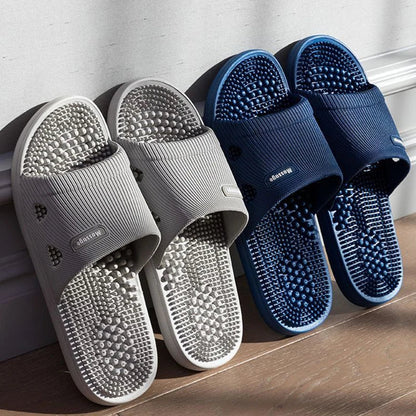 Non-Slip Massage Sole Slides — Cushioned Bathroom & Pool Sandals for Men & Women
