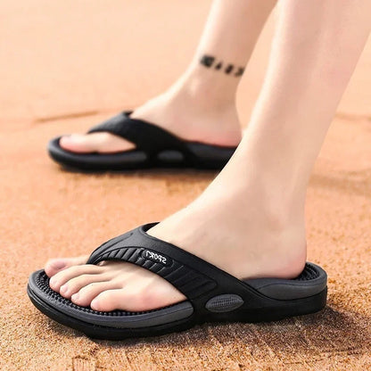 Men's Orthopedic Comfort Sandals — Arch Support for Plantar Fasciitis, Heel Pain & Flat Feet