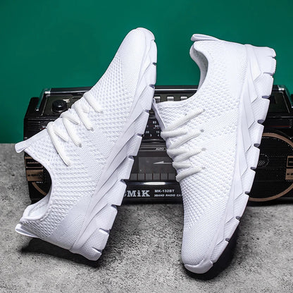 Men's Breathable Cushioned Running Shoes — Lightweight Comfort for Active Feet