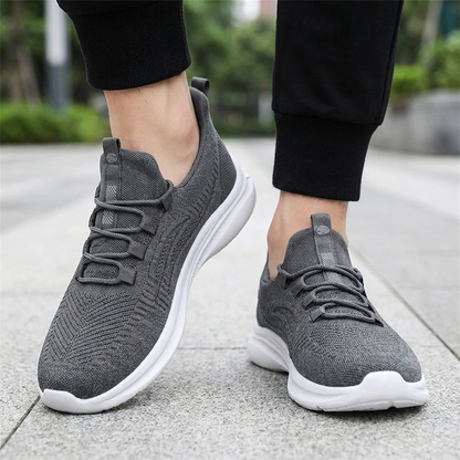 Hands-Free Cozy Knit Walking Shoes — Stretch Comfort for Bunions, Swollen Feet & Sensitive Soles. No Bending. No Slipping.
